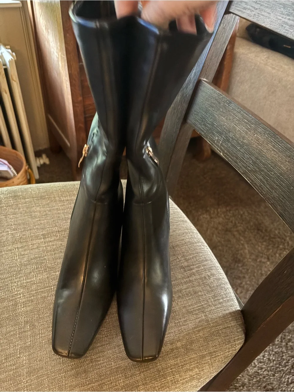 Torgeis Women's Milan Mid Calf Boots Black - Medium Sz 8.5 brand new